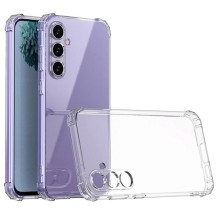 TPU чехол GETMAN Ease logo усиленные углы Full Camera для Samsung Galaxy S25 – Прозрачный