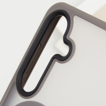 TPU+PC чехол Metal Buttons with MagSafe Colorful для Samsung Galaxy S25 – Серый
