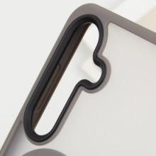 TPU+PC чохол Metal Buttons with MagSafe Colorful для Samsung Galaxy S25 – Сірий