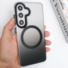 Чехол TPU+PC Phantom with MagSafe для Samsung Galaxy S25 – Черный