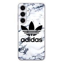 Чехлы Адидас для Samsung Galaxy S25 (AlphaPrint) – Адидас на мраморе