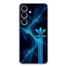 Чехлы Адидас для Samsung Galaxy S25 (AlphaPrint) – Синий Адидас