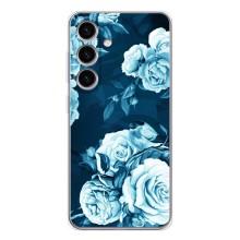 Чехлы (ART) Цветы на Samsung Galaxy S25 (VPrint) (Блактині бутони)