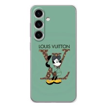 Чехлы Луи Витон для Samsung Galaxy S25 (AlphaPrint - LOUIS VUITTON) (Микки Маус LV)