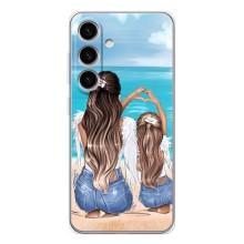 Чохол з друком для Samsung Galaxy S25 - (Мама з дитинкою) (AlphaPrint) (Мама з донькою)