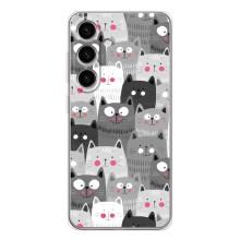 Чохли з Котиками для Samsung Galaxy S25 (VPrint) (Мальовані котики)
