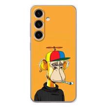 Чехлы с Обезьянами NFT для Samsung Galaxy S25 (AlphaPrint) (Скучающая Обезьяна NFT)
