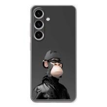 Чехлы с Обезьянами NFT для Samsung Galaxy S25 (AlphaPrint) (стильная обезьяна NFT)