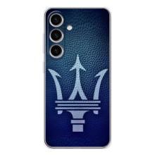 Чохли з тематикою "Круті машини" на Samsung Galaxy S25 – Лого Maserati