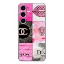Чехол (Dior, Prada, YSL, Chanel) для Samsung Galaxy S25 (Модница)
