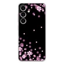 Чохол для Гелексі S25 - з принтом (Дизайнерські) (AlphaPrint) (Квіти маленькі)