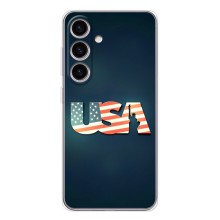 Чохол Прапор USA для Samsung Galaxy S25 (USA)