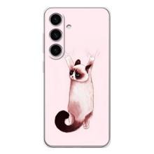 Чехол на Гелекси S25 с Котами (VPrint) – Котик падает