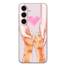 Чехол на Гелекси S25 с Котами (VPrint) – Любовь к котикам