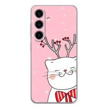 Чехол на тематику: Коты для Samsung Galaxy S25 – Зимний кот