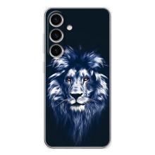 Чохол з картинкою на Samsung Galaxy S25 – Лев – синій