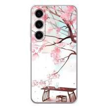 Чехол с принтом САКУРЫ на Samsung Galaxy S25 – Чайная церемония