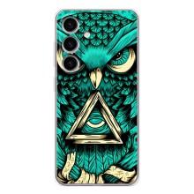 Чохол з пташками на Samsung Galaxy S25 (VPrint) (Сова з оком)