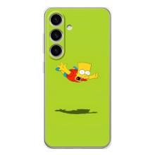 Чjхол з Сімпсонами для Samsung Galaxy S25 (VPrint) (Барт Сімпсон)