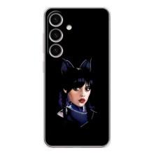 Чохли Венсдей на Samsung Galaxy S25 Уенсдей (AlphaPrint) (серйозна Венздей)