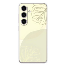 Чохол квітковий дизайн для Samsung Galaxy S25 – Зелений фон