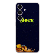 Чехол с мультфильмом Шрек на Samsung Galaxy S25 – Шрек лого