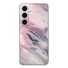 Мраморный чехол на Samsung Galaxy S25 (VPrint) (Пурпурный Мрамор)