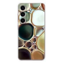 Мраморный чехол на Samsung Galaxy S25 (VPrint) (Радужный Мрамор)