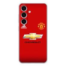 Силиконовые Чехлы принт Футбол на Samsung Galaxy S25 – Man United
