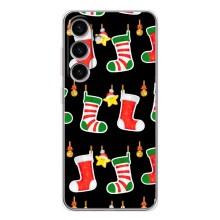 Силіконовий бампер на різдво для Samsung Galaxy S25 (Різдвяні подарунки)