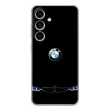 Силіконовий бампер з картинкою машини на Samsung Galaxy S25 (Чорний BMW)