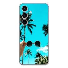 Силиконовый чехол с КАРТИНКАМИ лето для Samsung Galaxy S25 (AlphaPrint) (Взгляд лето)