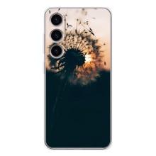Силиконовый Чехол с одуванчиками на Samsung Galaxy S25 – Красивый одуванчик