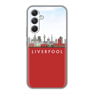 Чехол с картинкой ФК Ливерпуль на Самсунг Галакси С26 Эдж – Город Liverpool