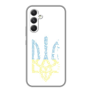 Чехол с украинским гербом на Samsung Galaxy S26 Edge – Герб с гимном Украины