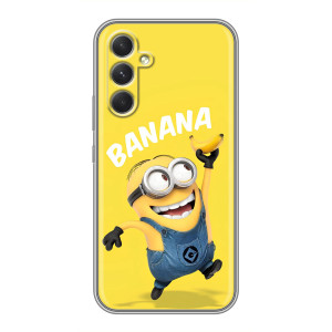 Мультяшный принт на Чехол для Самсунг Галакси С26 Эдж (Banana)