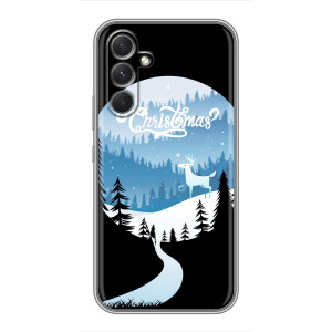 Силиконовый бампер на рождество для Samsung Galaxy S26 Edge (Рождественский Олень)