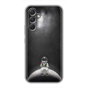 Силиконовый Чехол с принтом "Космонавты" на Samsung Galaxy S26 Edge – Космонавт романтик