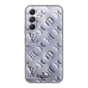 Текстурный Чехол Louis Vuitton для Самсунг Галакси С26 Эдж (Белый ЛВ)