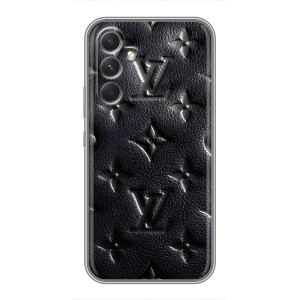 Текстурный Чехол Louis Vuitton для Самсунг Галакси С26 Эдж (Черный ЛВ)