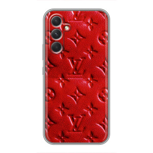 Текстурный Чехол Louis Vuitton для Самсунг Галакси С26 Эдж (Красный ЛВ)