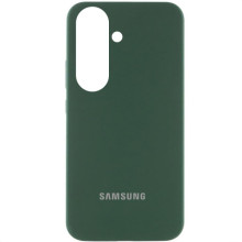 Чехол Silicone Cover Lakshmi (AAA) with Logo для Samsung Galaxy S26+ – Зеленый