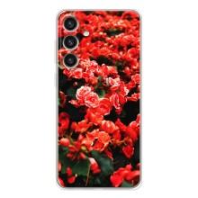 Чехлы с Цветами для Samsung Galaxy S26 Plus (VPrint) (Цветы красные)