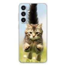 Чехлы с Котиками для Samsung Galaxy S26 Plus (VPrint) (Прыжок кота)