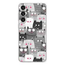 Чехлы с Котиками для Samsung Galaxy S26 Plus (VPrint) (Рисованные котики)