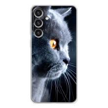 Чехлы с Котиками для Samsung Galaxy S26 Plus (VPrint) (Серый Кот)