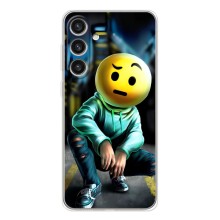 Чехол для Гелекси С26 Плюс - (AlphaPrint) с печатью (ТОП продаж) (Парень смайл)