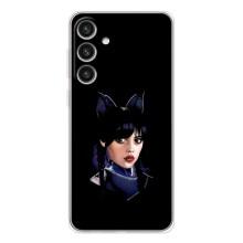 Чехлы Венсдей на Samsung Galaxy S26 Plus Уэнсдей (AlphaPrint) (серьезная Уэнздей)