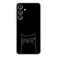 Чехол с рисунком кот на Samsung Galaxy S26 Plus (Равнодушный кот)