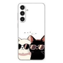 Чехол с рисунком кот на Samsung Galaxy S26 Plus (Коты в очках)